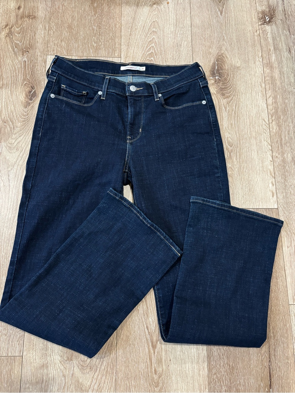 Signature by Levi Strauss Dark Indigo Bootcut Jeans